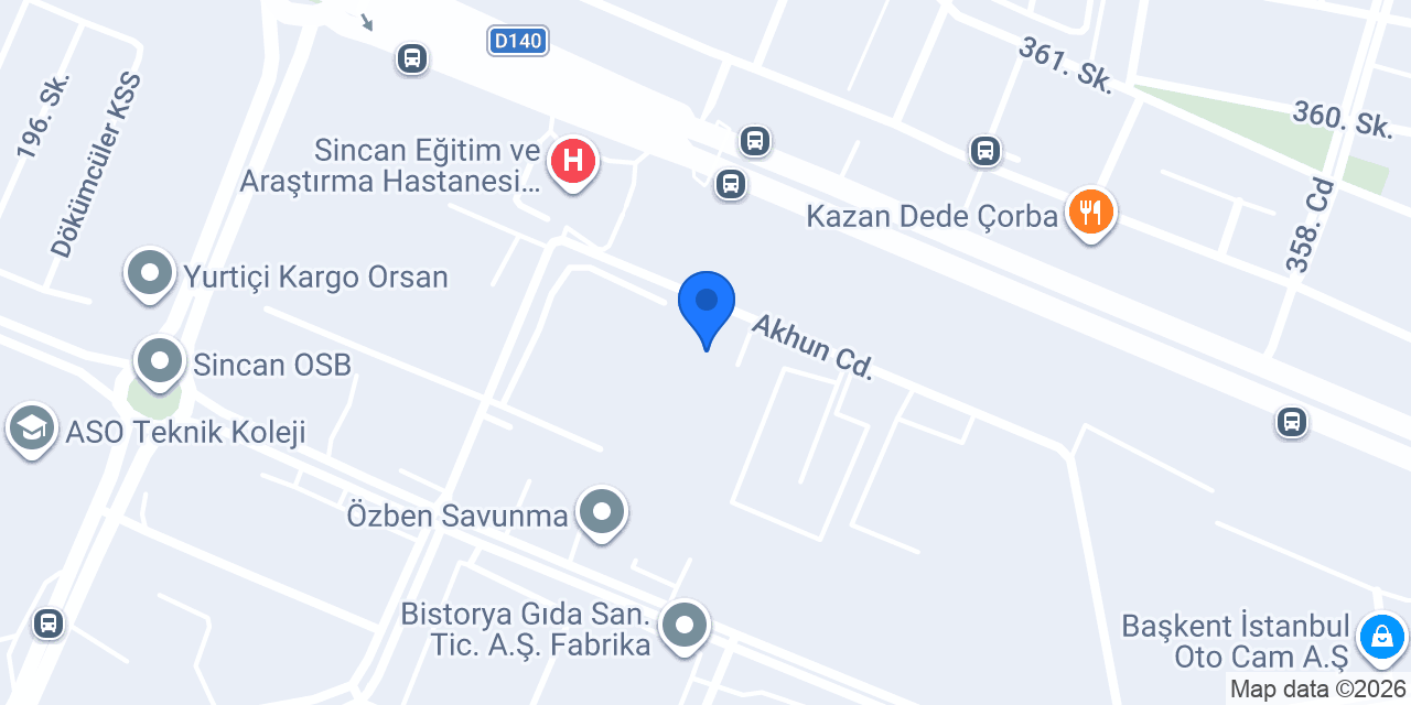 Akkayalar Konveyör A.Ş konumu