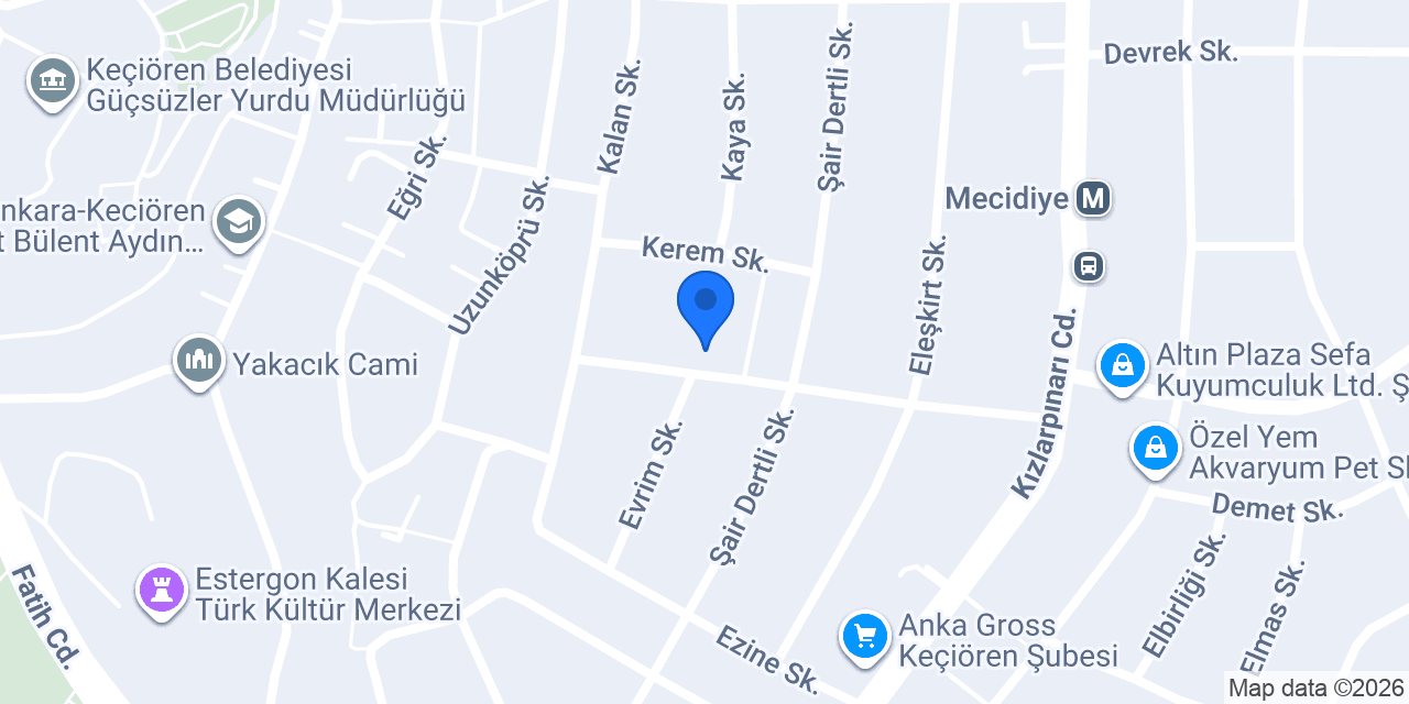 Bayan Kuaförü Recep konumu