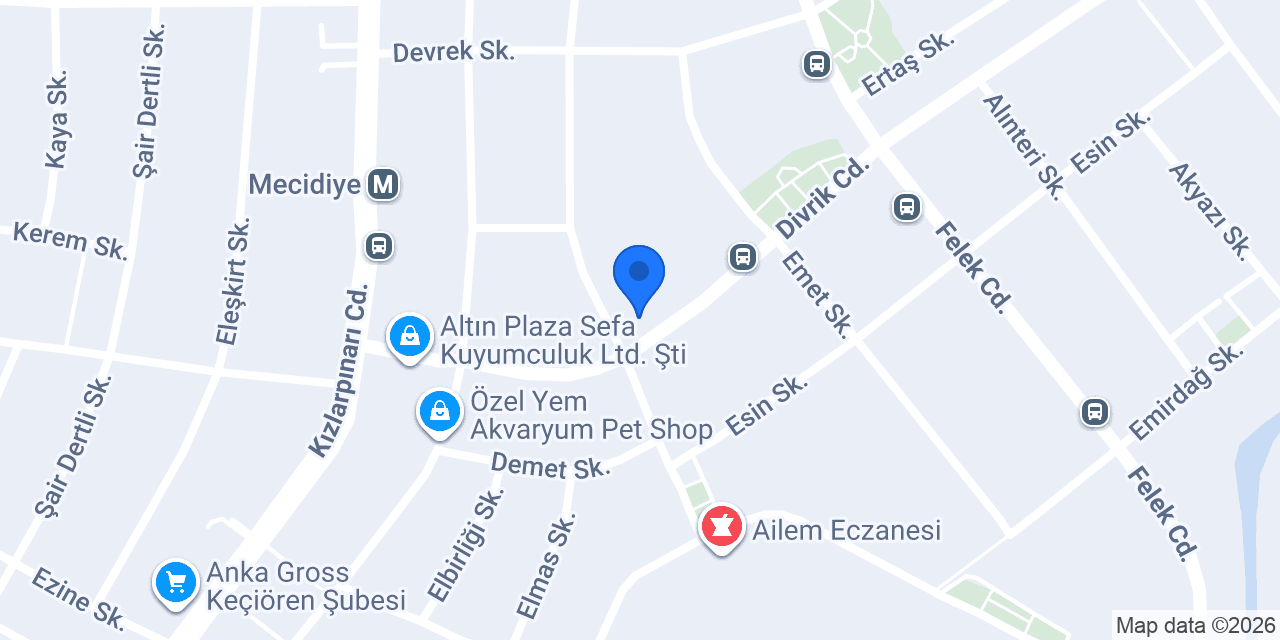 Yunus - Keçiören Mecidiye Şubesi konumu