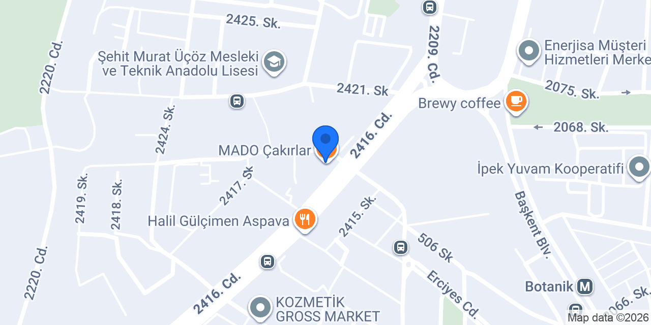 MADO Çakırlar konumu