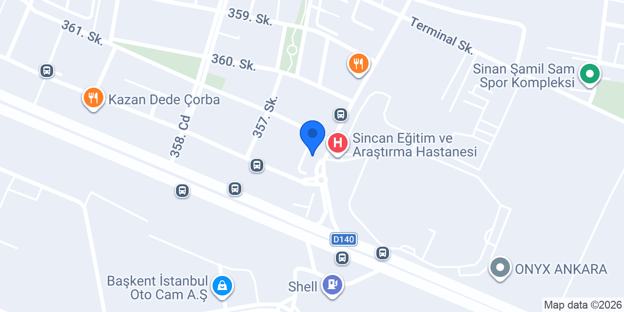 SİNCAN ULUS İŞİTME CİHAZLARI konumu