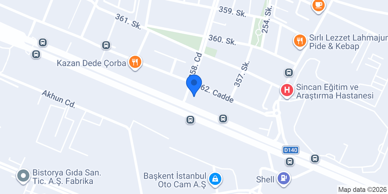 Müslüm Ak Baklava Sincan konumu