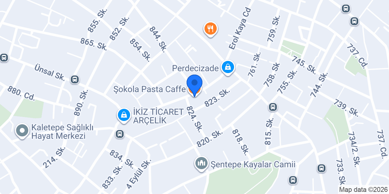 Şokola Pasta Caffe konumu
