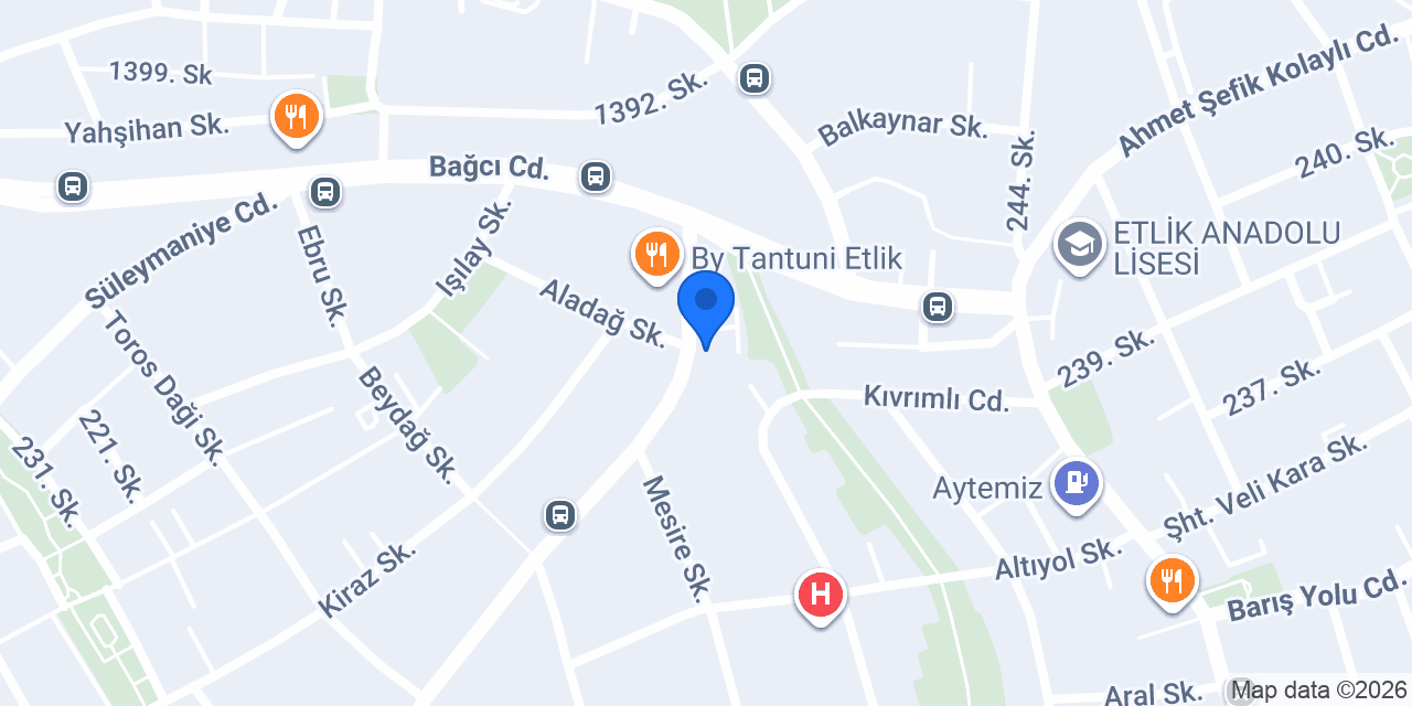 ÖZ UMUT MERSİN TANTUNİ konumu
