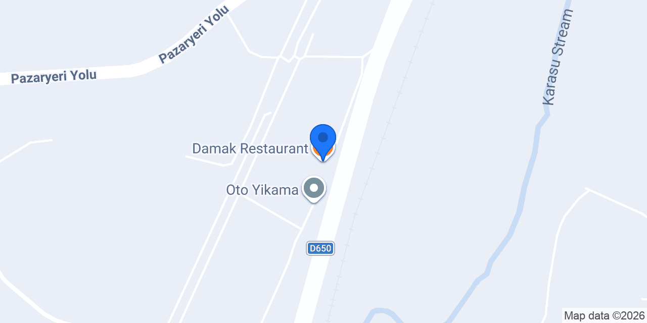 Damak Restaurant konumu