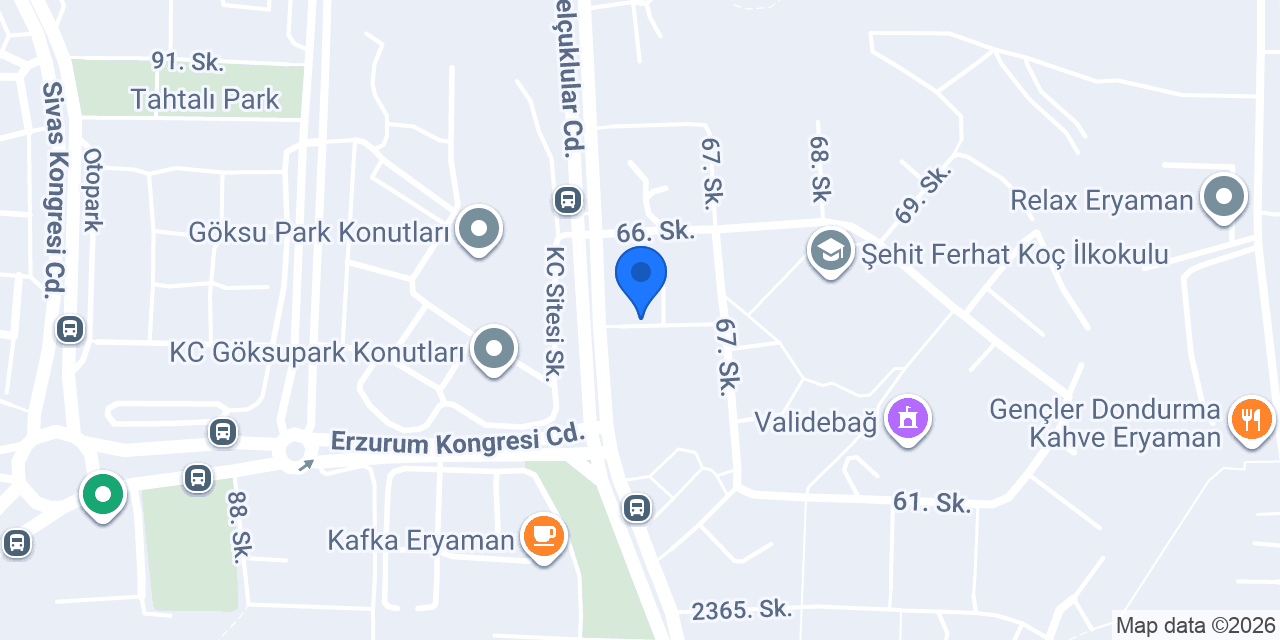 Aradığın Ev Gayrimenkul Danışmanlık konumu