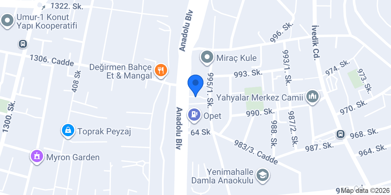 Ankara Bernaz Peyzaj konumu