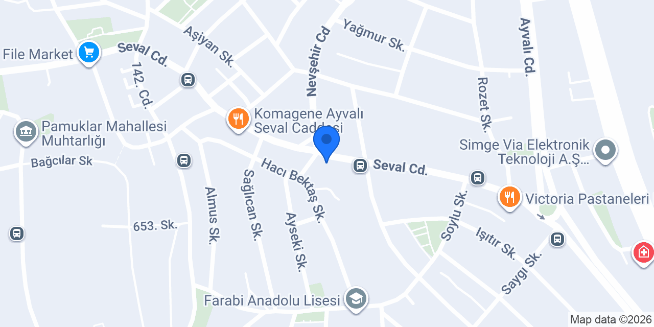 Kent kasabı Ayvalı konumu
