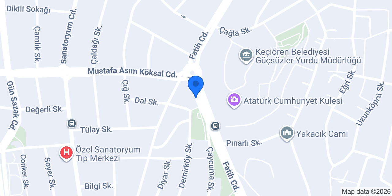 Anaklıoğlu Rent A Car konumu