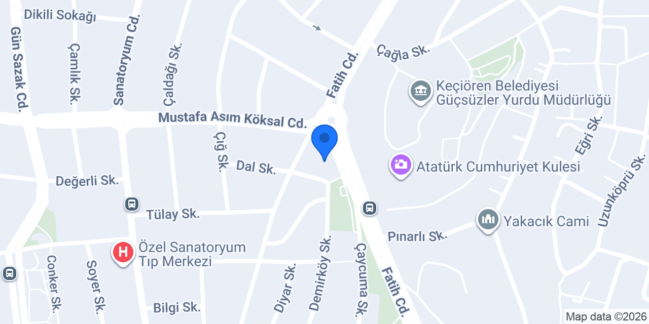 Ünver Çiçek Tasarım konumu
