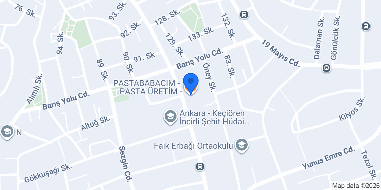 PASTABABACIM - PASTA ÜRETİM - konumu