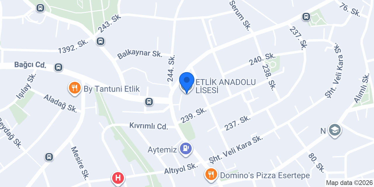 ETLİK ANADOLU LİSESİ konumu