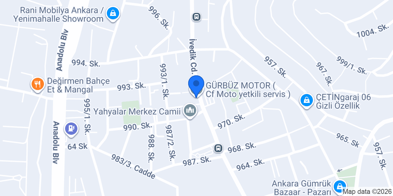 Halkbank Yahyalar Ankara Şubesi konumu