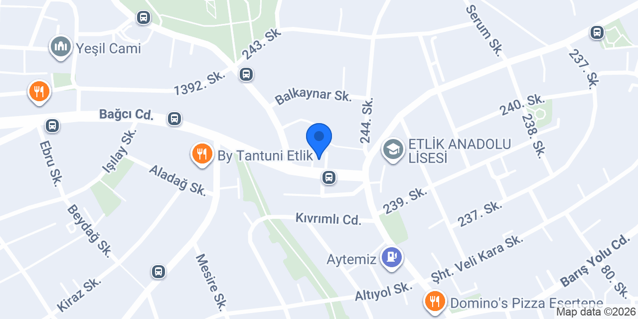 Patiören Veteriner Kliniği konumu