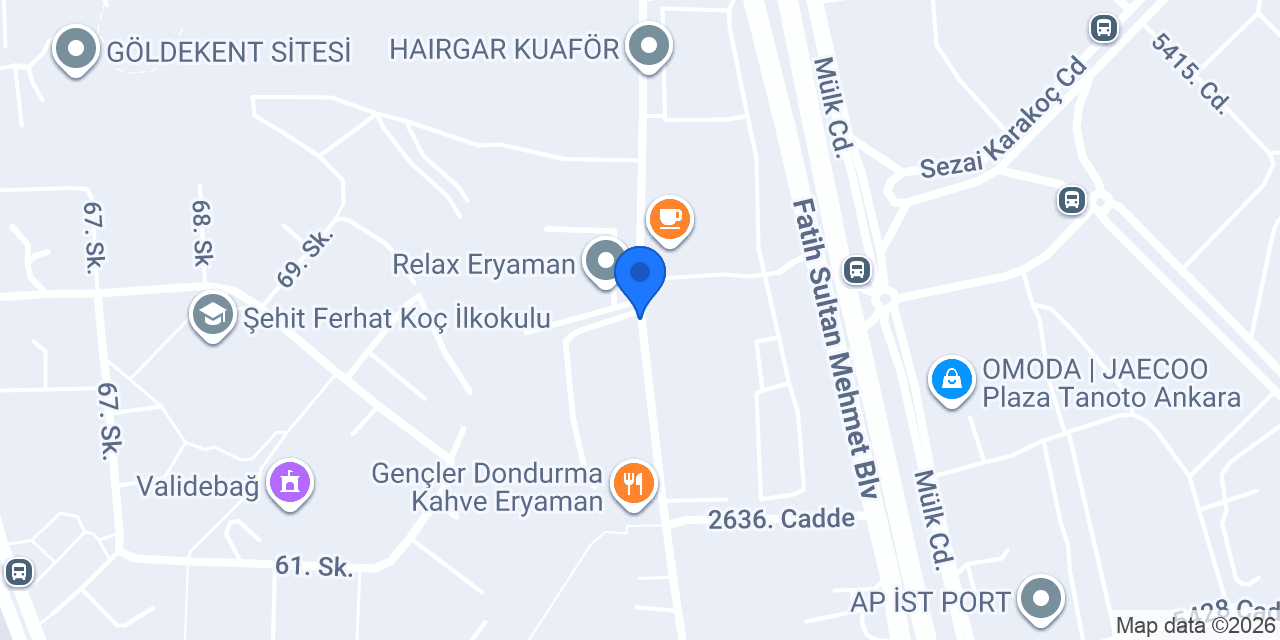 ERYAMAN TAKSİ konumu