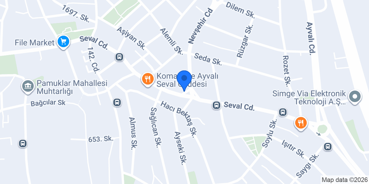 Ayvalı Seval Taksi konumu