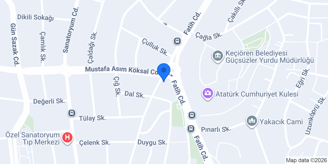 Tepebaşı Kule Taksi konumu