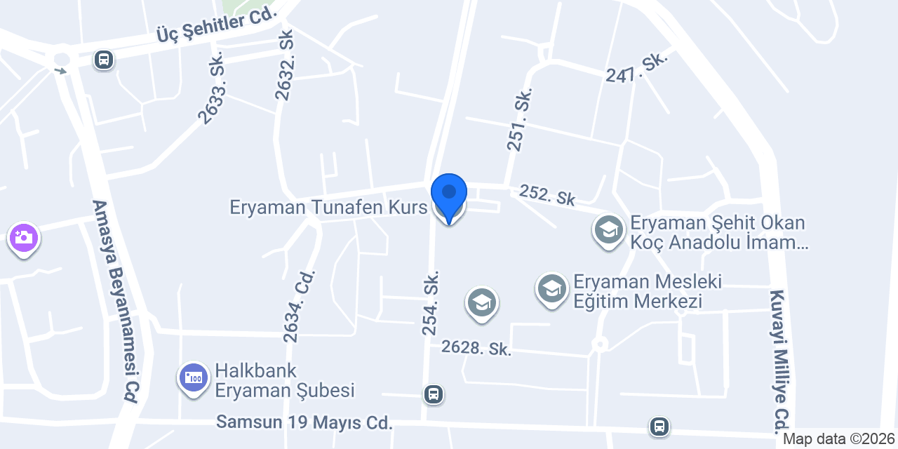 Eryaman Tunafen Kurs konumu