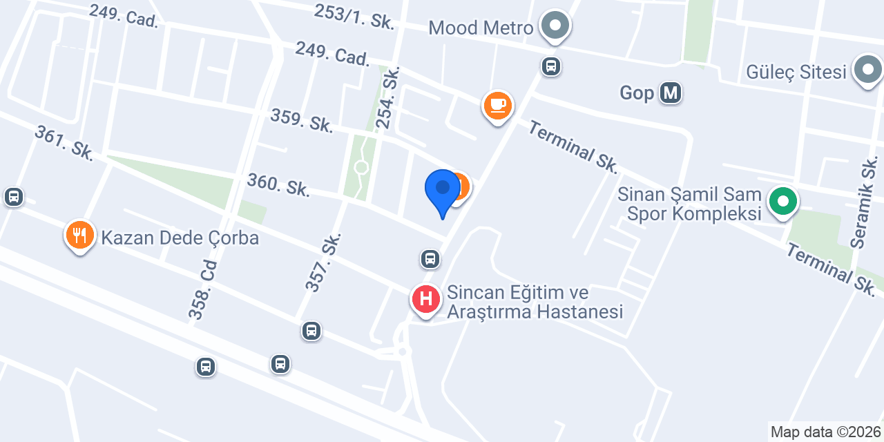 Sincan Eczanesi konumu