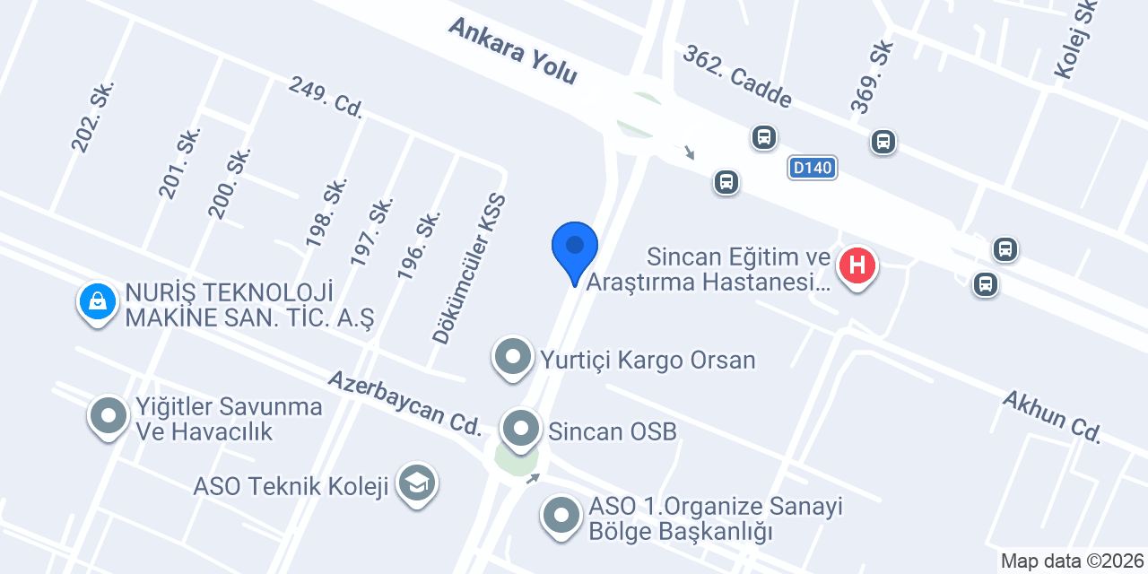 ROTA AKÜ MARKET konumu