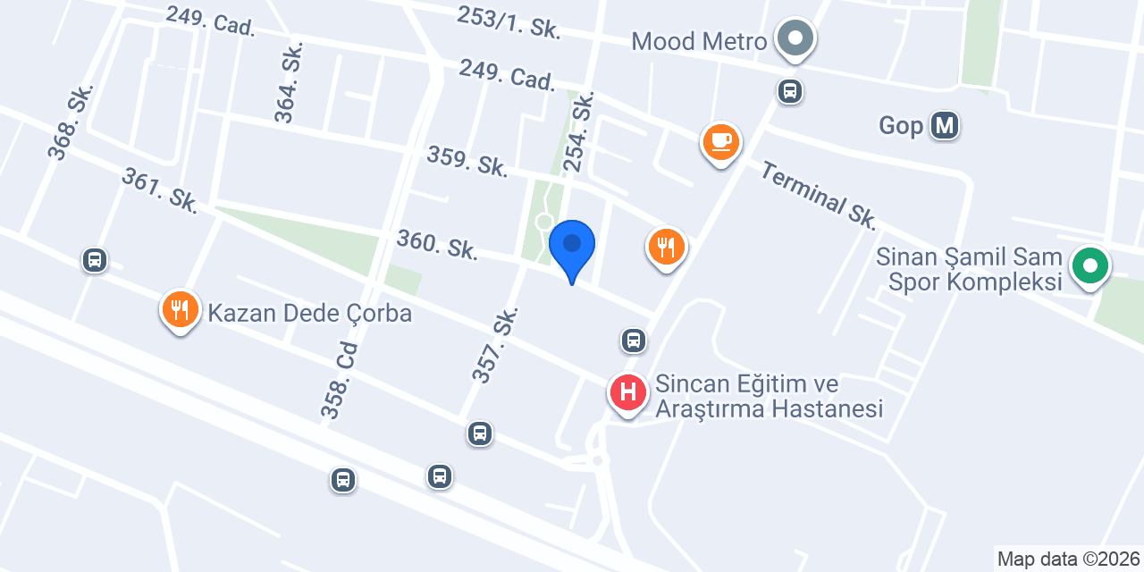 Market Fırını konumu