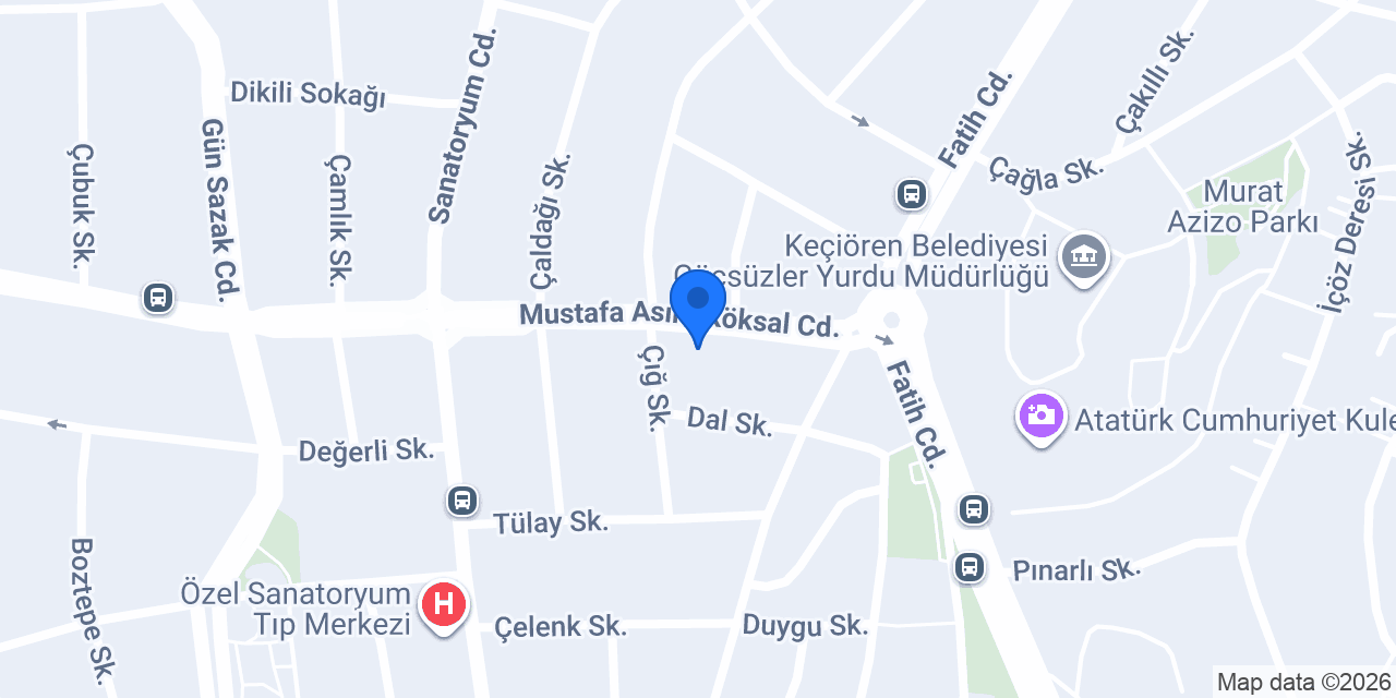 Keçiören Tepepati Veteriner Kliniği konumu