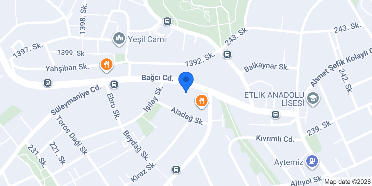 Bağcı Börek&Baklava konumu