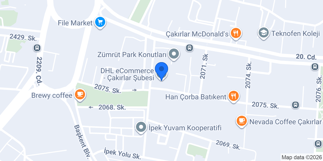 DHL eCommerce - Çakırlar Şubesi konumu