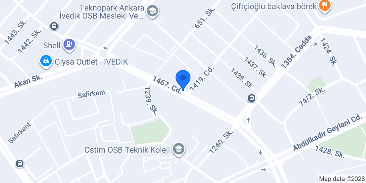 YETVEN ELEKTRİK AYDINLATMA OSTİM konumu