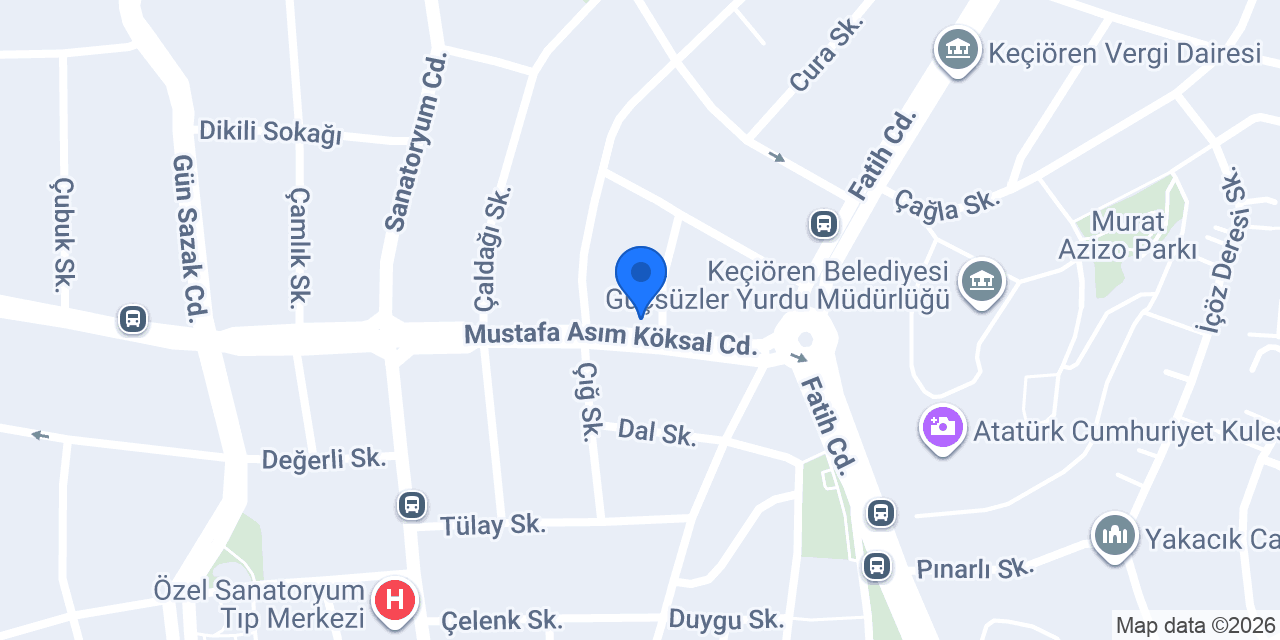 Öz Teknik Tesisat konumu