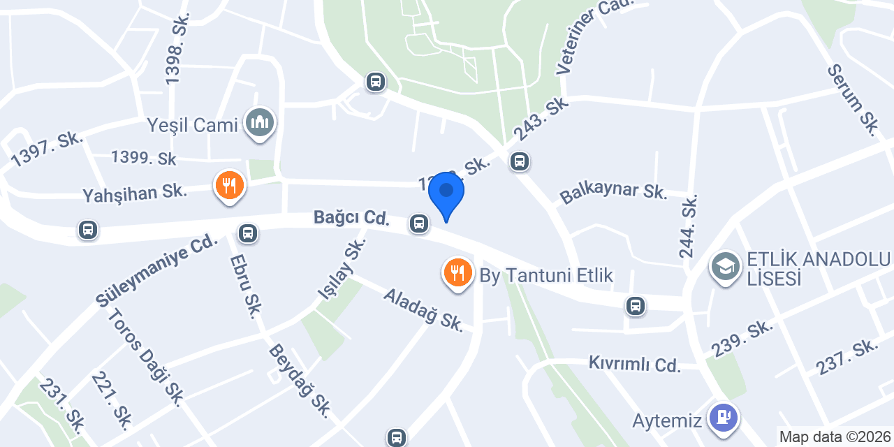 Karaçay Yapı Market konumu
