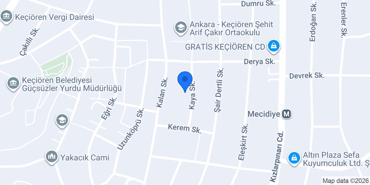 Ganime Cebeci Kız Kursu konumu