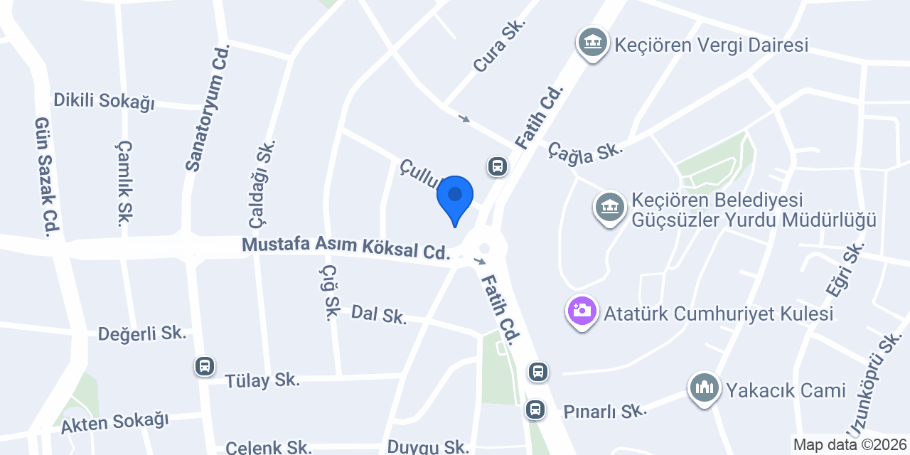 Uluçınar Fırın Keçiören konumu
