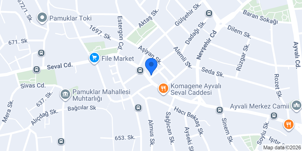 Beyaz Sayfa Kitabevi konumu