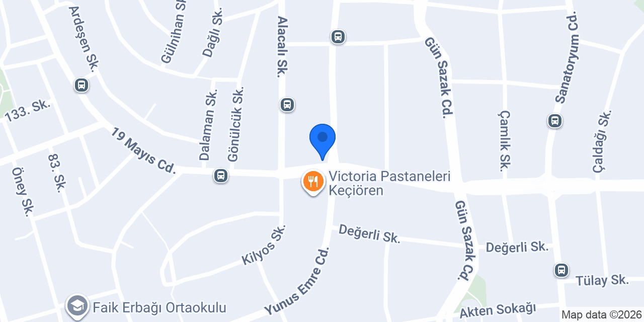 Üç Gül Döner Pide & Kebap konumu