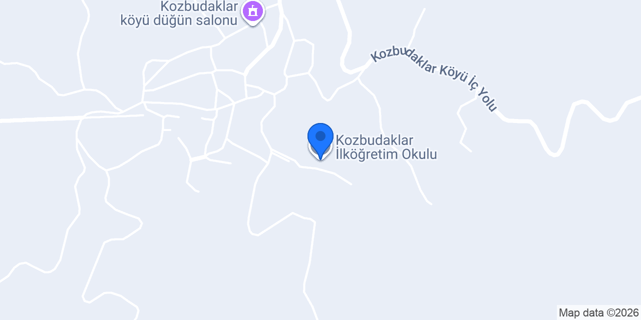 Kozbudaklar İlköğretim Okulu konumu