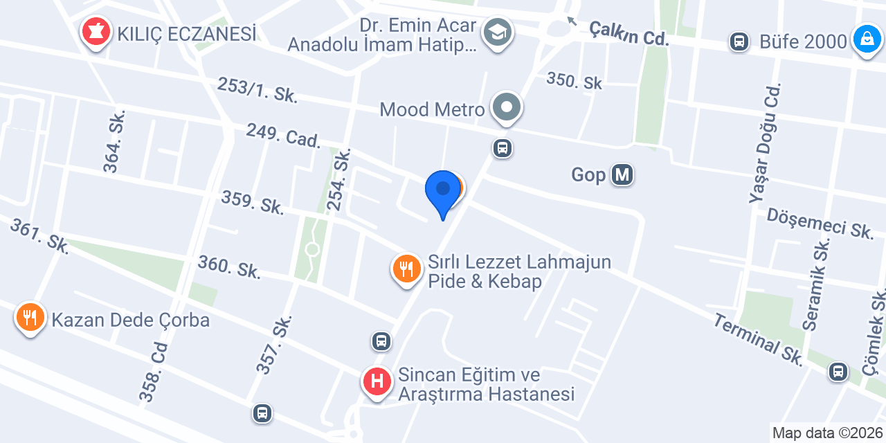 ST Medikal Sincan konumu