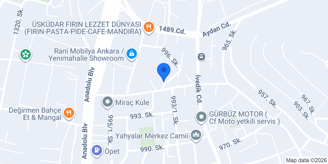 Yıldız Kurs konumu