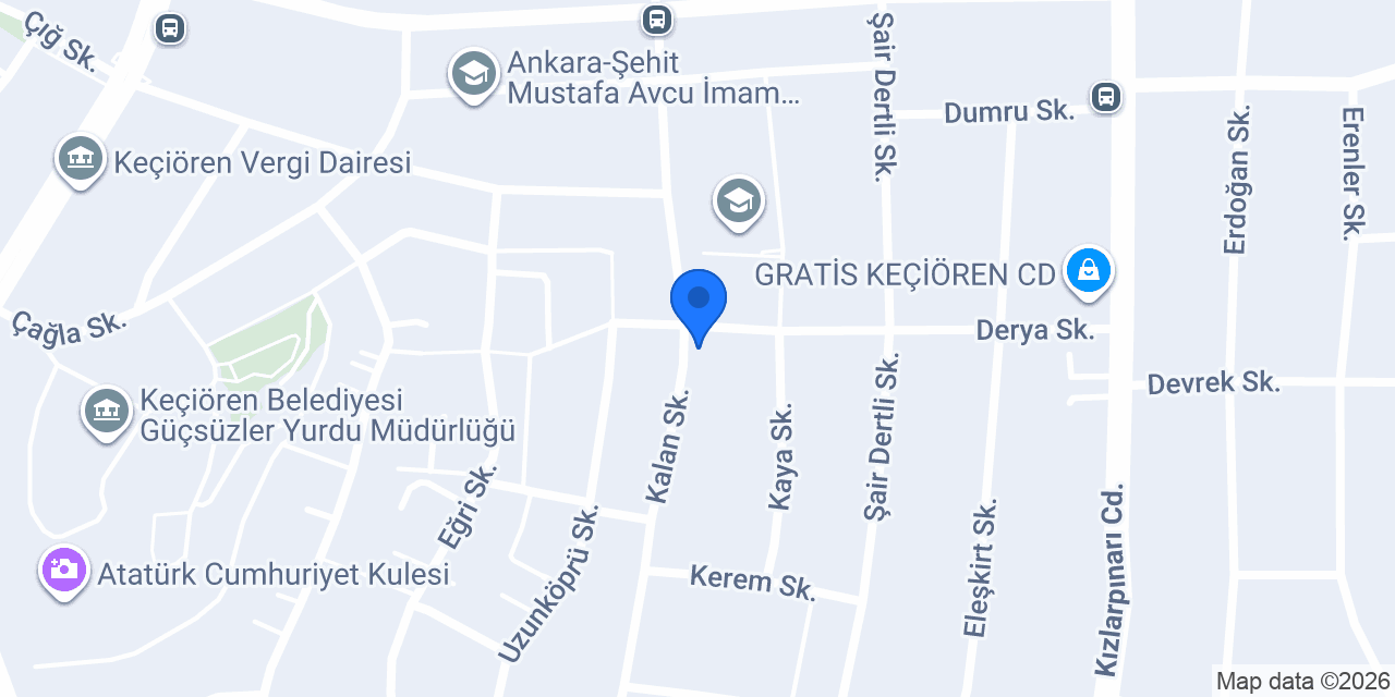 KY Beyaz Eşya Teknik Servis konumu