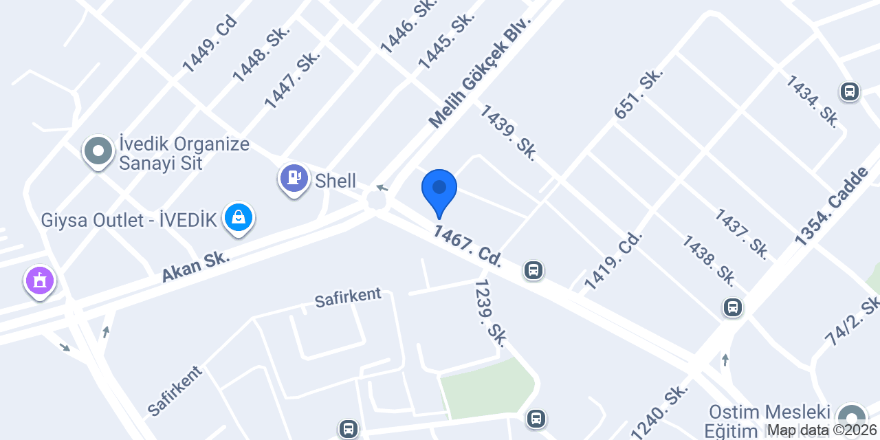 Halkbank Ostimkent Şubesi konumu