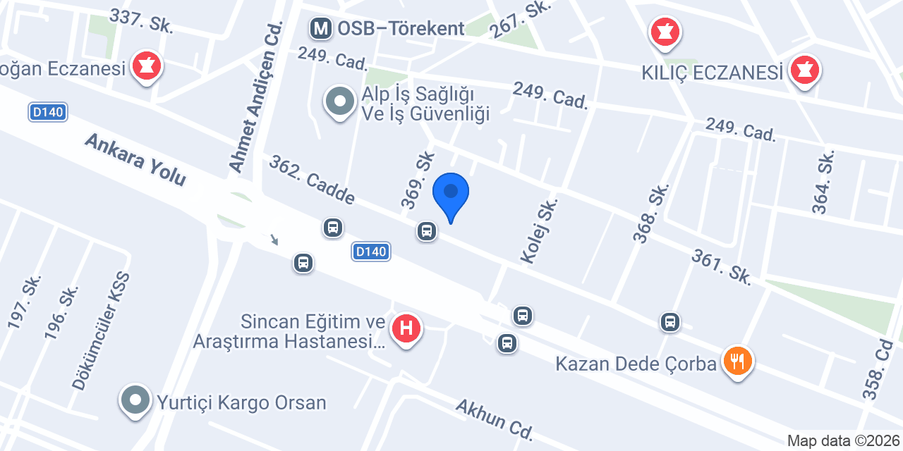 Aras Kargo Orsan Şubesi konumu