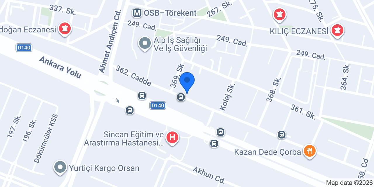 Sürat Kargo Orsan Şube konumu