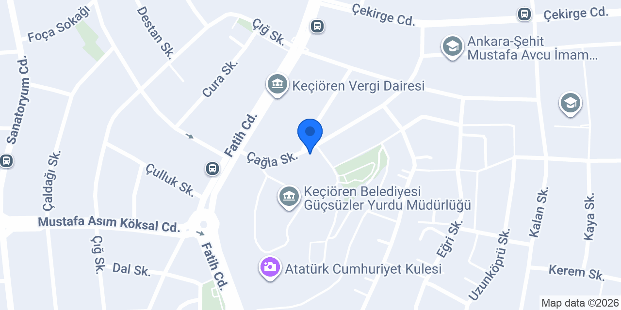 Tepebaşı Zabıta Merkezi konumu