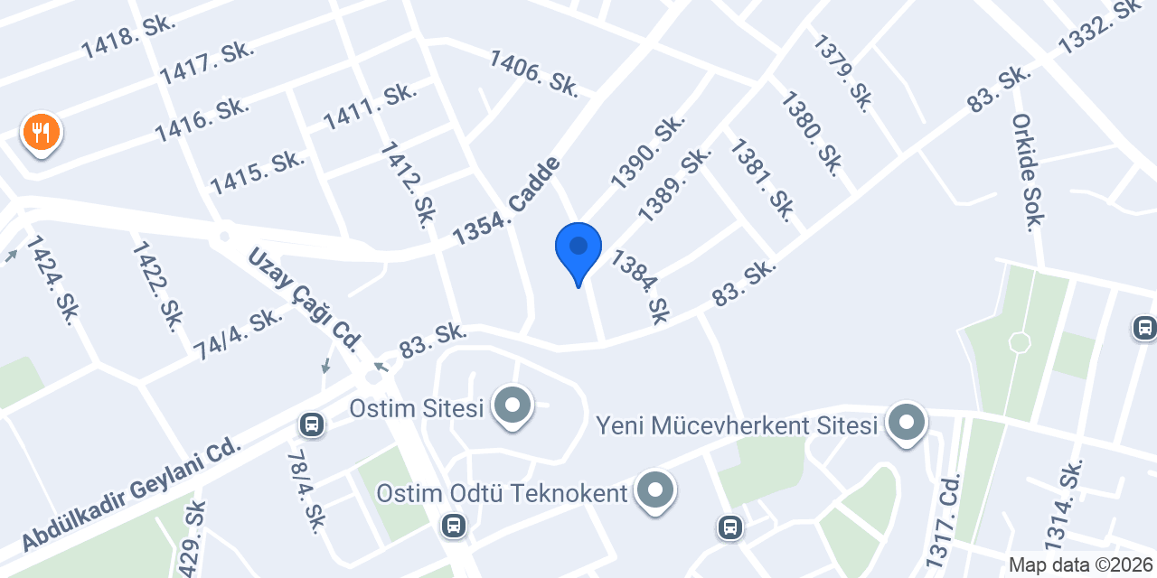 Ankara Coşkun Metal konumu