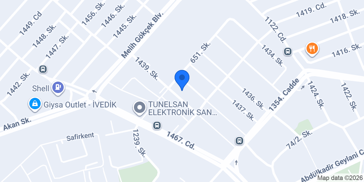 SANLAS San.ve İş Mak. Yedek Parça Lastik Paz. İnşaat ve Ticaret Ltd. Şti konumu