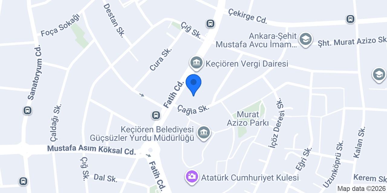 Tepebaşı Sürücü Kursu konumu