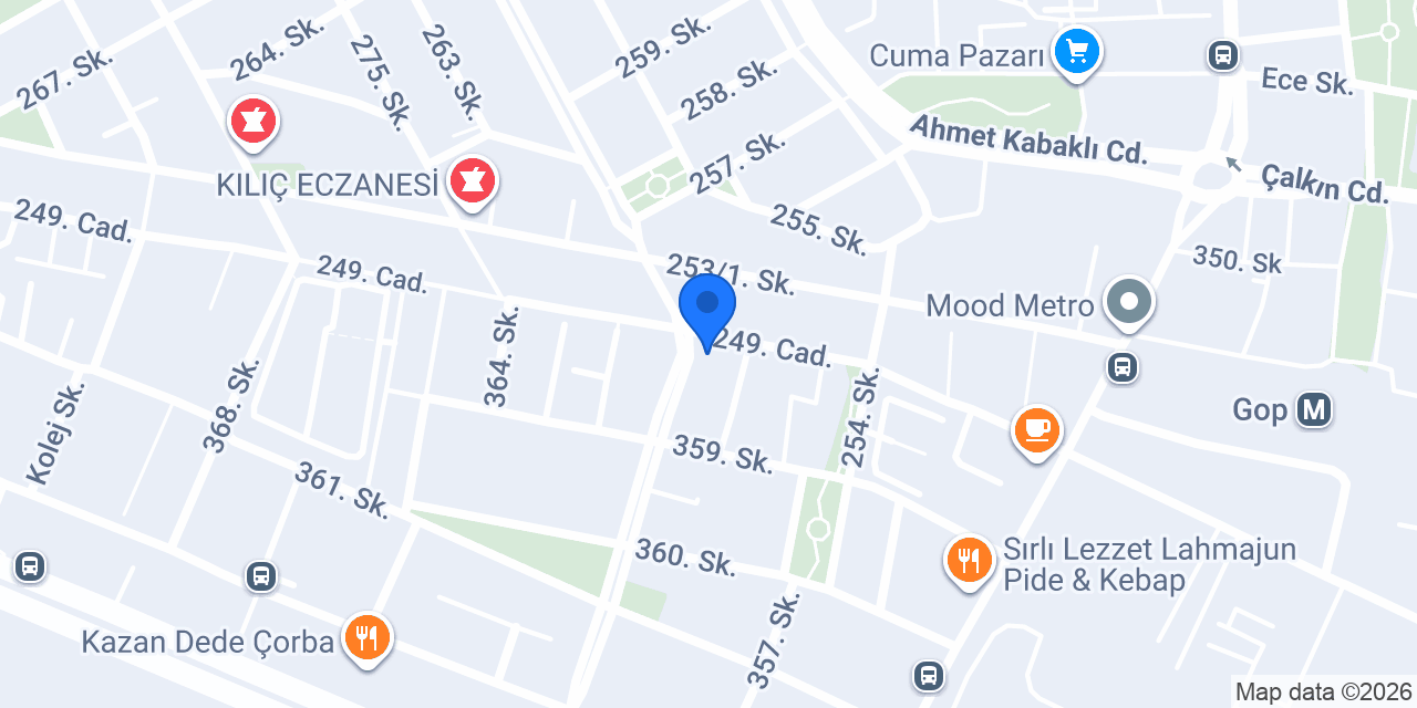 Erkanlar Döner Salonu konumu