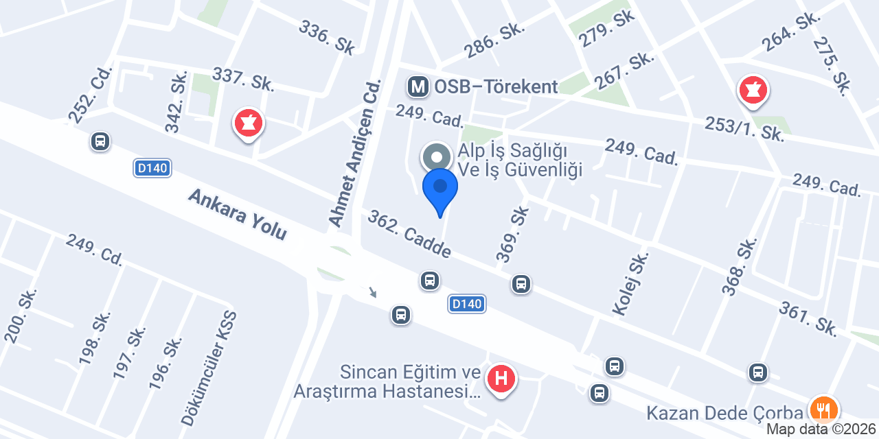 Alp İlkyardım Eğitim Merkezi konumu