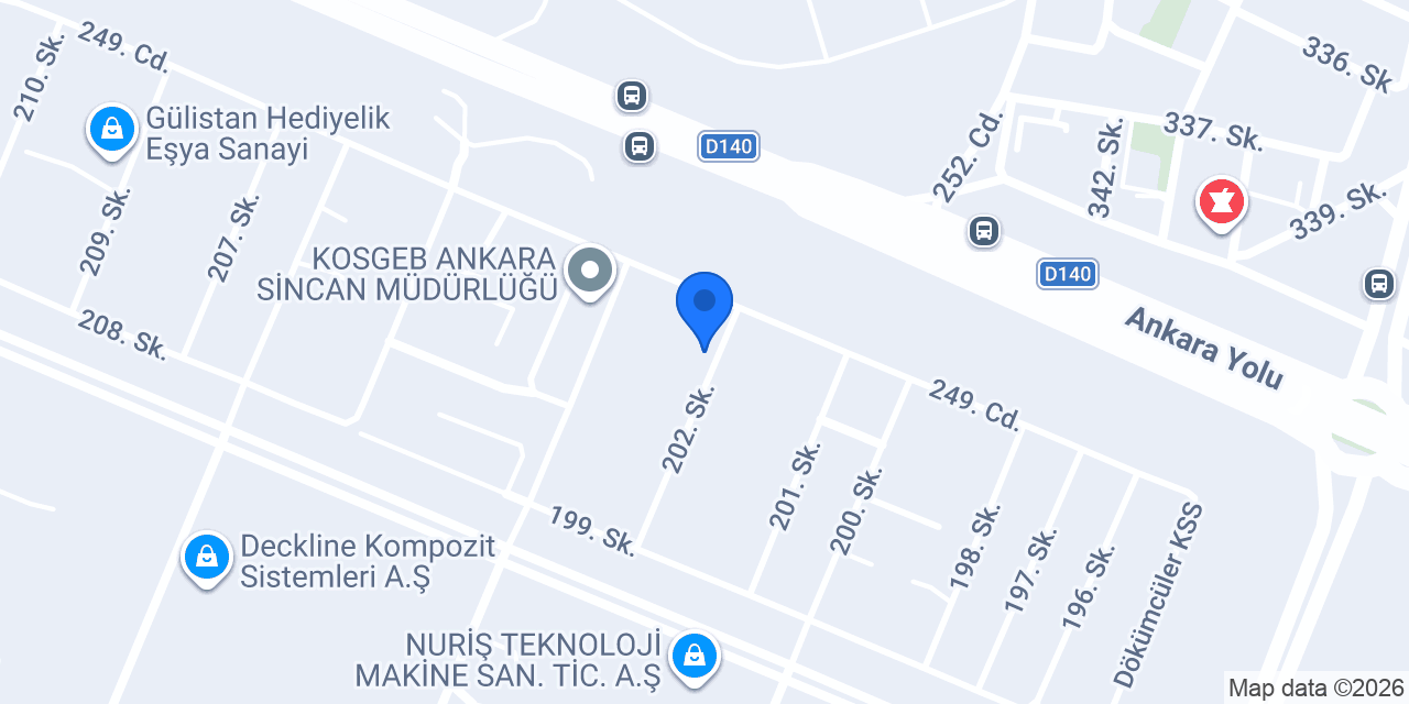 AYAZ DÖKÜM MODEL MAKİNA konumu