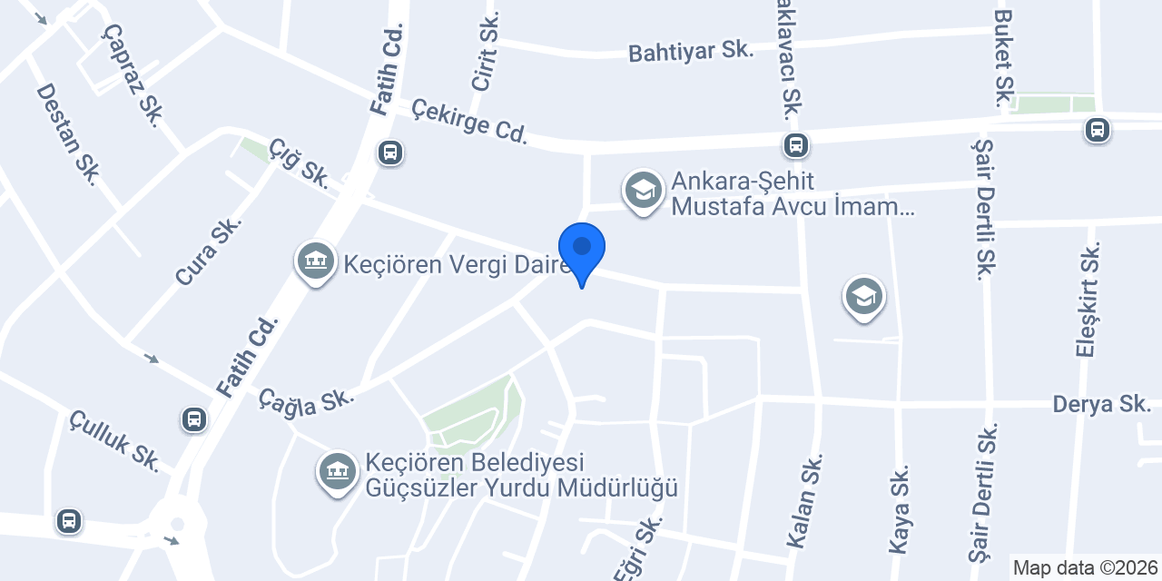 Ankara Karavan Jeneratör konumu